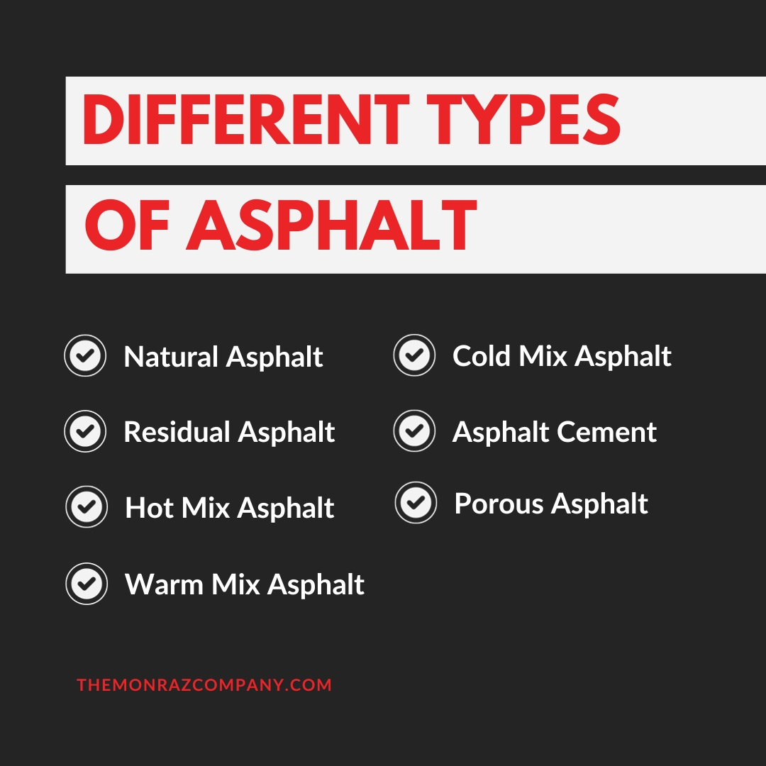 Different Types of Asphalt List