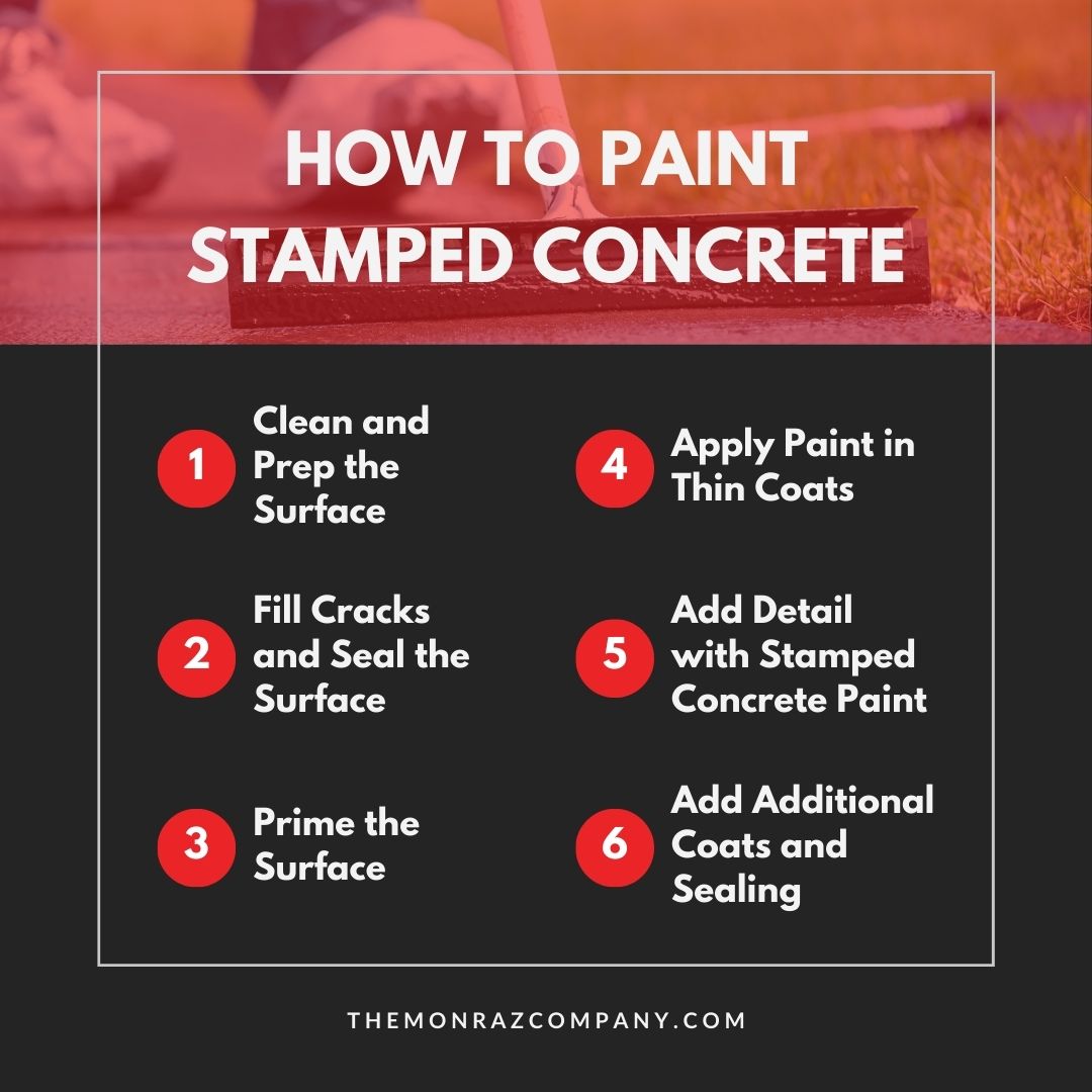 How To Paint Stamped Concrete
