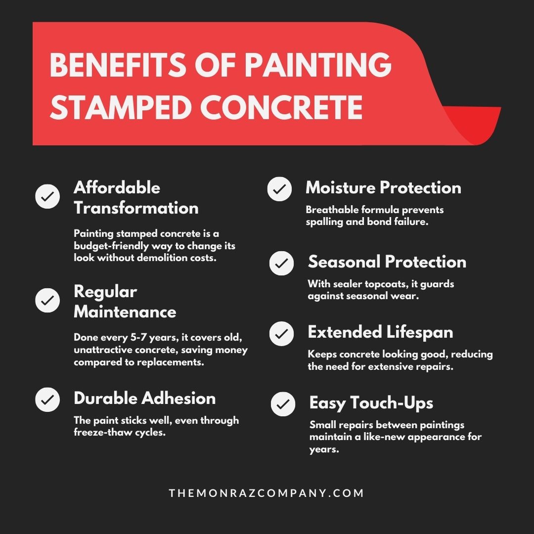 Benefits of Painting Stamped Concrete