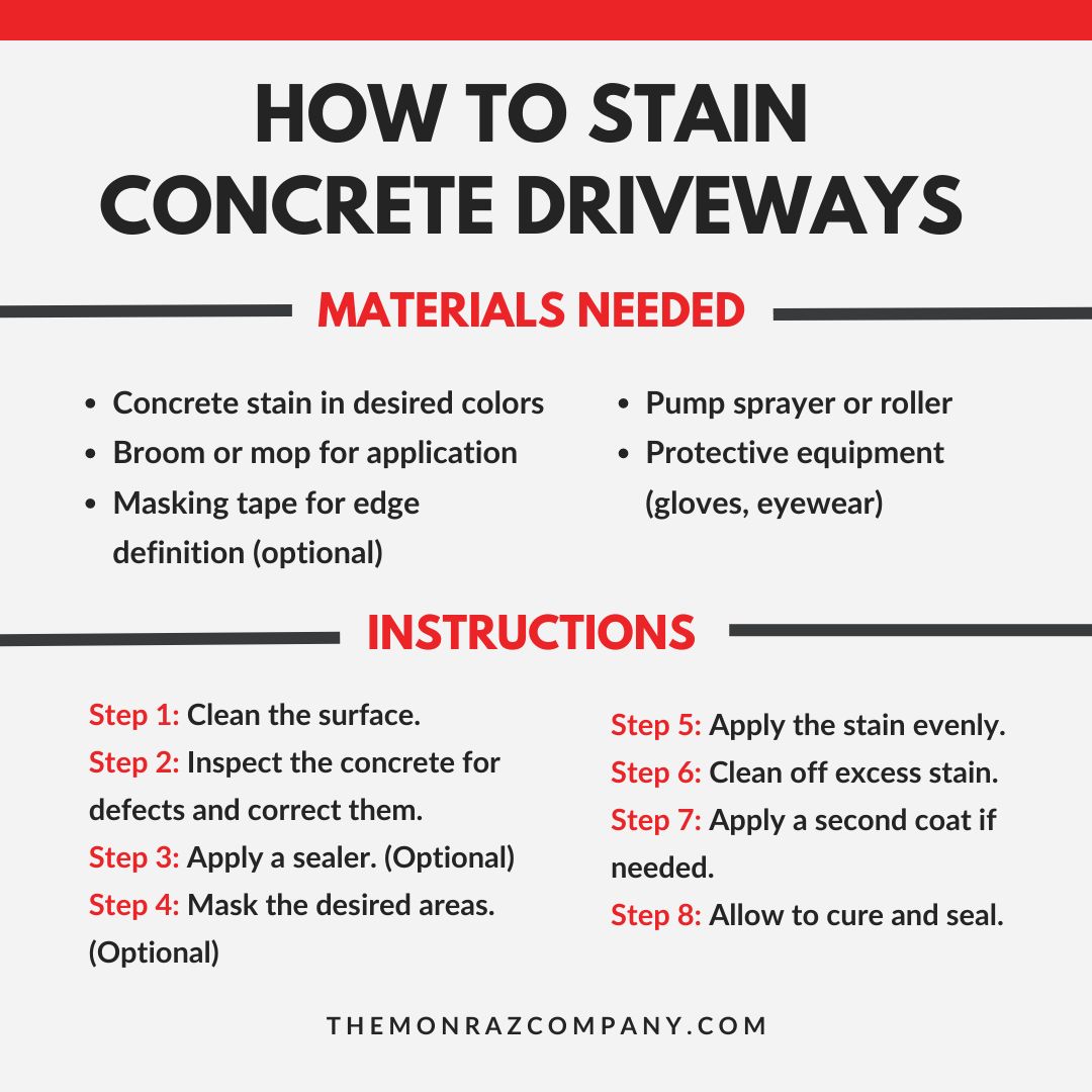 How To Stain Concrete Driveways