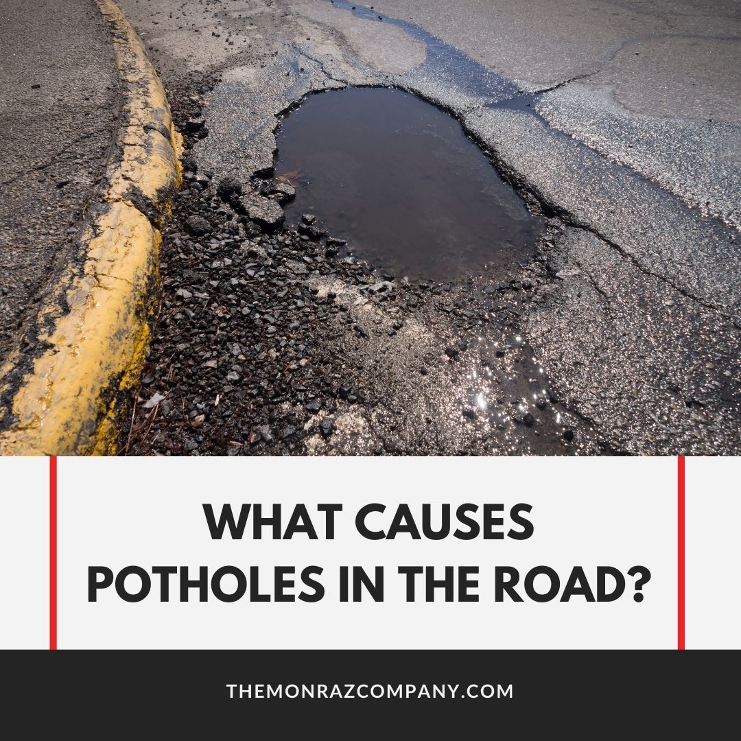 what causes potholes in the road