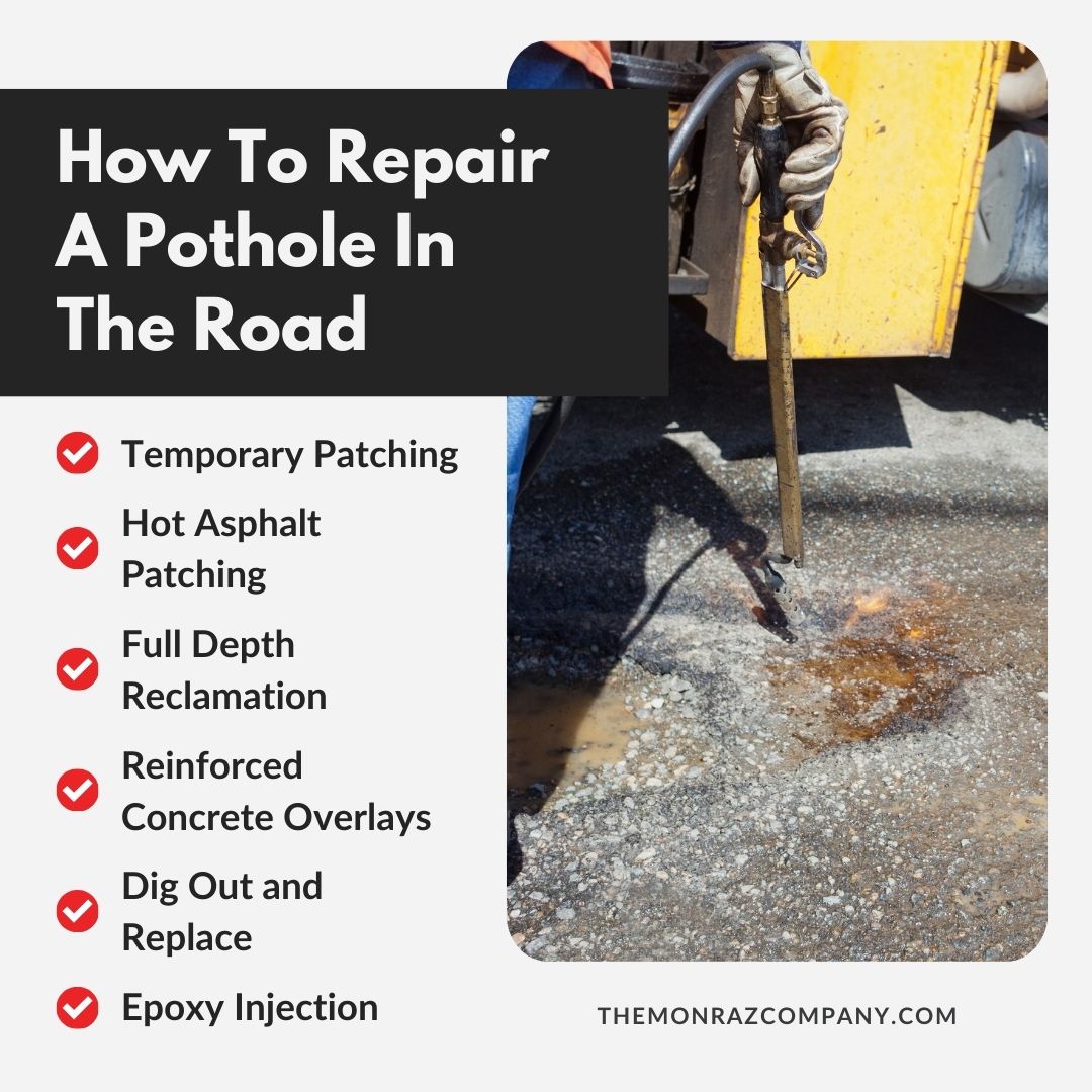 how to repair a pothole in the road