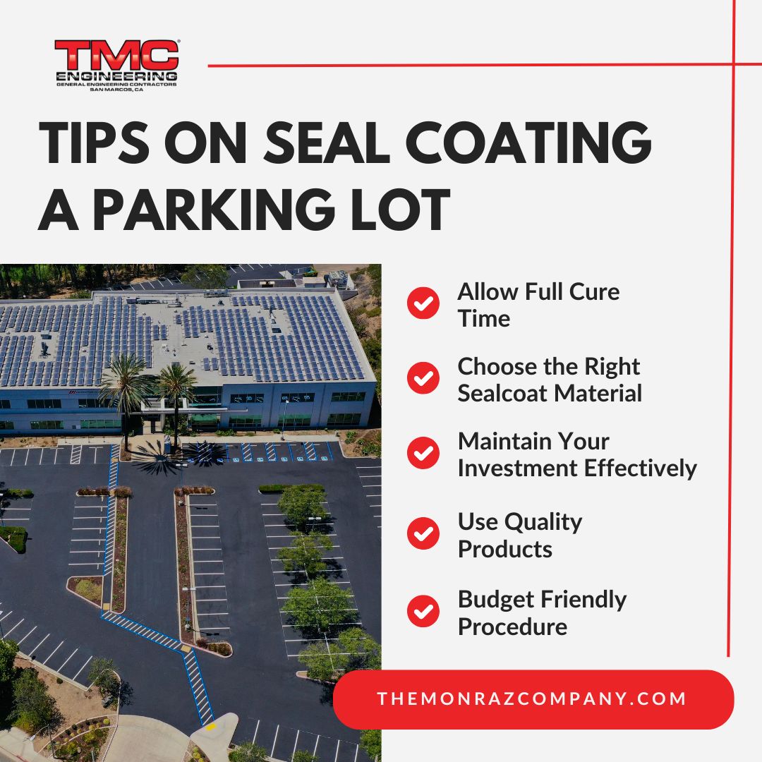 tips on how to seal coat a parking lot